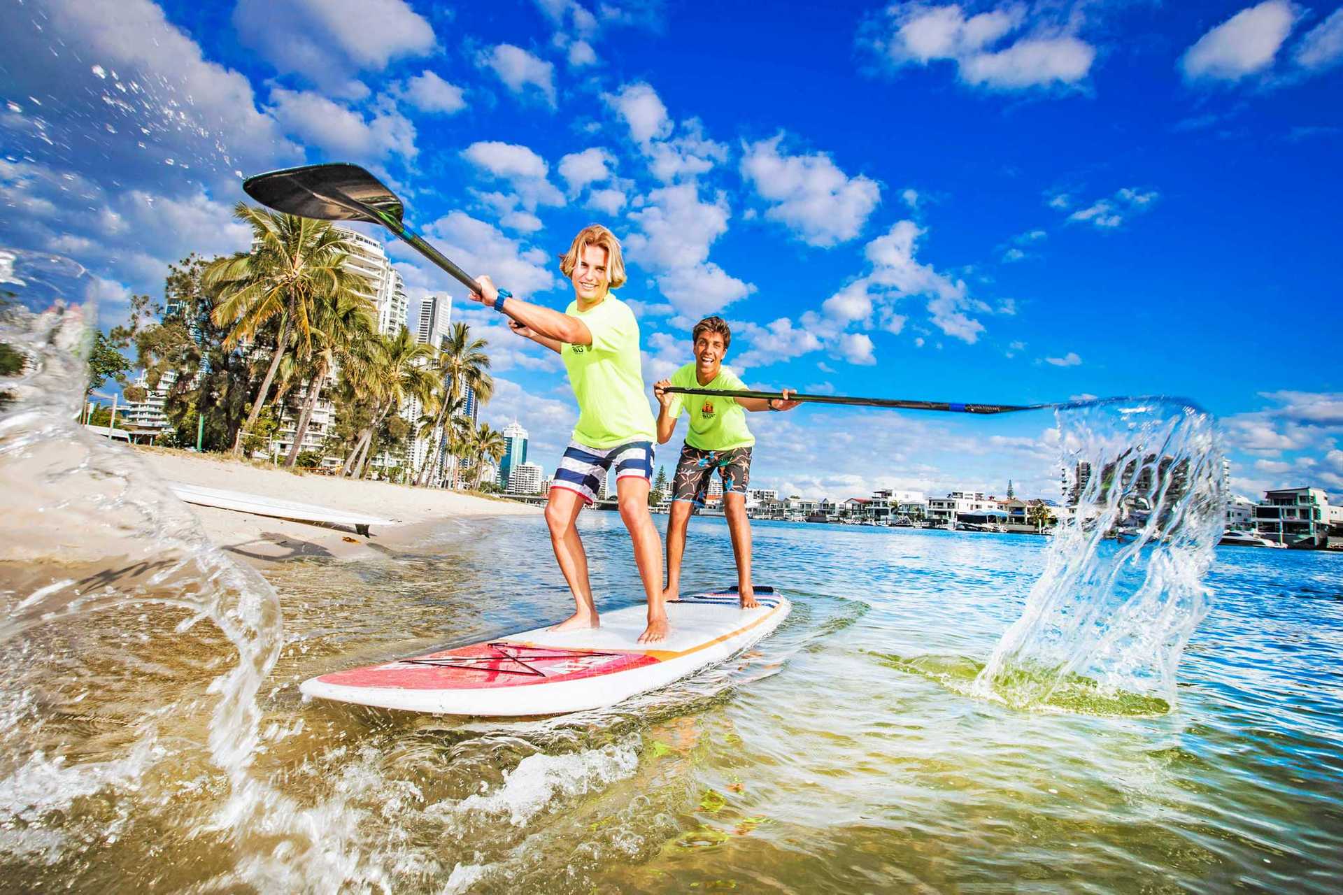 Stand Up Paddle Tour & Surf Lesson - Combo